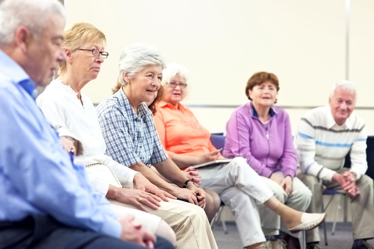 seniors in a learning group