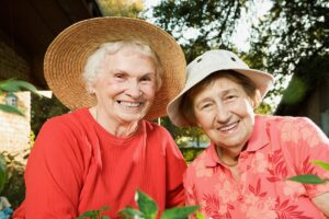Smiling older women in Texas